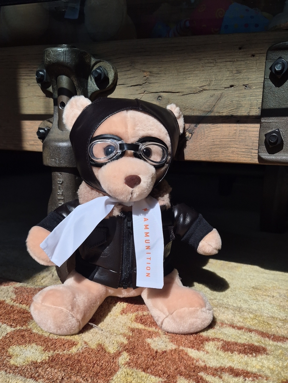 Ammunition Teddy Bear- Artistic Toy, 9.5", Brown.
